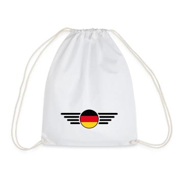 T-shirt design de style allemand - Sac de sport léger - blanc - Devant