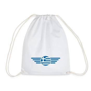 T-shirt design de style grec - Sac de sport léger - blanc - Devant