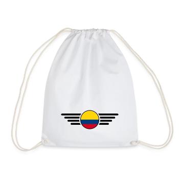 T-shirt design de style colombien - Sac de sport léger - blanc - Devant