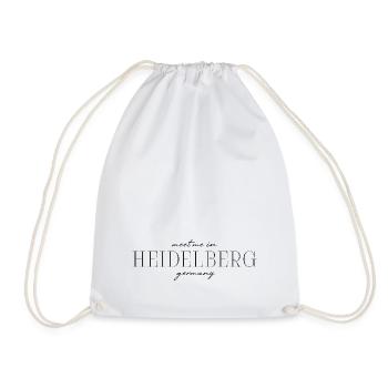 Heidelberg Deutschland Eleganz Stil Design T-Shirt - Turnbeutel - Weiß - Vorne