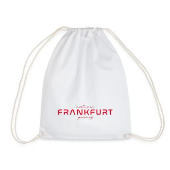 Frankfurt T-Shirt – Skyline Love - Drawstring Bag - white - Front