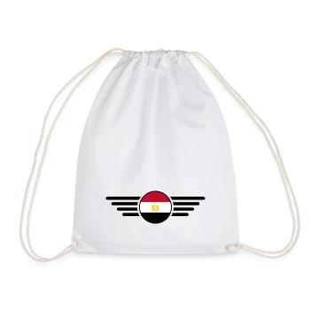 J’aime l’Égypte, T-Shirt Design Style Élégance - Sac de sport léger - blanc - Devant