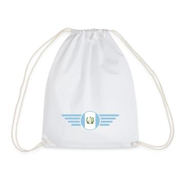 I Love Greece, Style Design T-Shirt - Drawstring Bag - white - Front