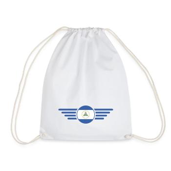 J’aime le Nicaragua, T-shirt design de style élégance - Sac de sport léger - blanc - Devant