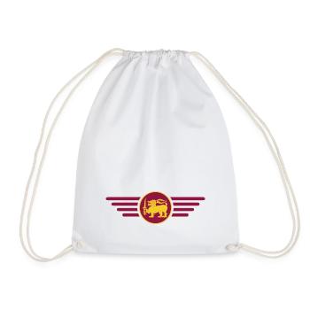 J’aime le Sri Lanka, T-shirt design de style élégance - Sac de sport léger - blanc - Devant