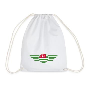 J’aime l’Abkhazie, T-shirt design de style élégance - Sac de sport léger - blanc - Devant