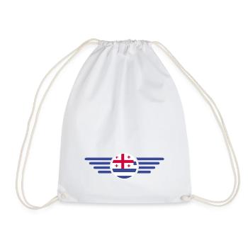 J’aime l’Adjara, T-shirt design de style élégance - Sac de sport léger - blanc - Devant