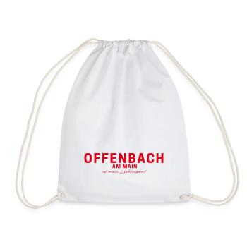 T-shirt Offenbach – Pour les vrais fans - Sac de sport léger - blanc - Devant