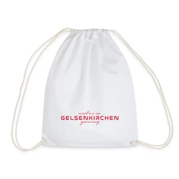 T-shirt Gelsenkirchen – Pour les vrais fans - Sac de sport léger - blanc - Devant