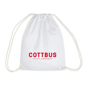 Cottbus T-Shirt – Für echte Fans - Turnbeutel - Weiß - Vorne