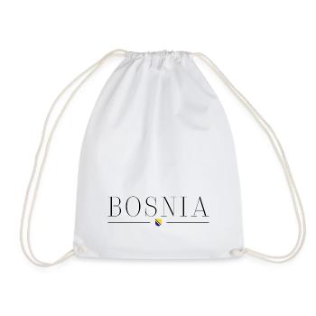 Bosnia: Diversity united on one shirt - Drawstring Bag - white - Front
