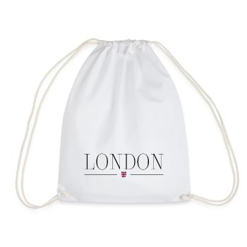 London Style Design T-Shirt - Drawstring Bag - white - Front