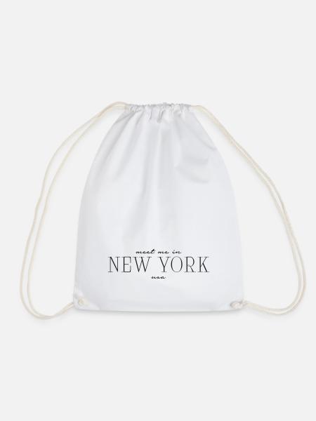 Meet me in New York - Turnbeutel - Weiß