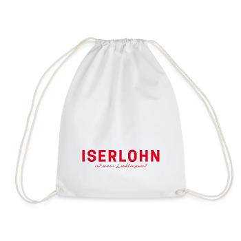Iserlohn Fan T-Shirt – Perfect for real fans! - Drawstring Bag - white - Front