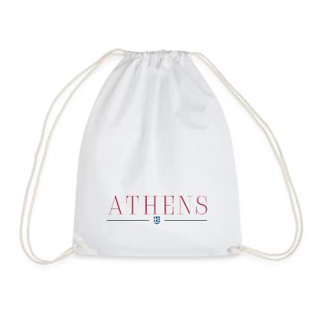 Athènes, Grèce T-shirt design de style - Sac de sport léger - blanc - Devant