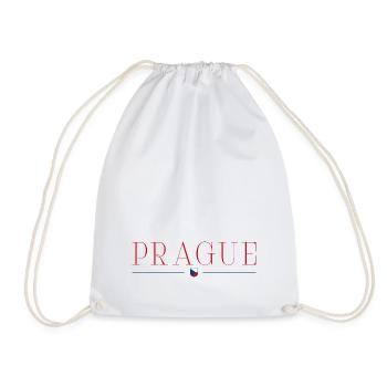 Prague, République tchèque Style Design T-Shirt - Sac de sport léger - blanc - Devant