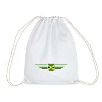 I Love Jamaica, Outfit T-Shirt Design Gift - Drawstring Bag - white - Front