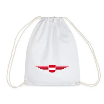 Austria Fan T-Shirt Outfit Design - Drawstring Bag - white - Front