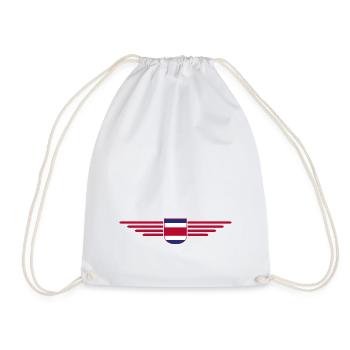 Costa Rica T-Shirt – Pura Vida Style - Drawstring Bag - white - Front