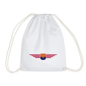 Arizona Fan T-Shirt – Desert Style - Drawstring Bag - white - Front