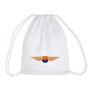 Arizona Fan T-Shirt – Desert Style - Drawstring Bag - white - Front