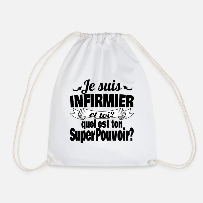 je suis infirmier - Sac de sport léger - blanc