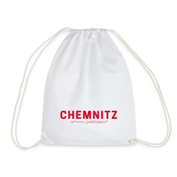 Chemnitz T-Shirt – For real fans - Drawstring Bag - white - Front