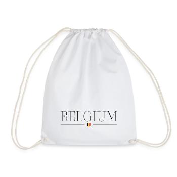 T-Shirt Design de Style Belge - Sac de sport léger - blanc - Devant