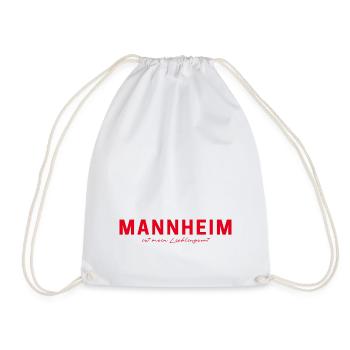 Mannheim T-Shirt – Perfekt für Fans & Liebhaber - Turnbeutel - Weiß - Vorne