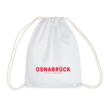 Osnabrück T-Shirt – For real fans - Drawstring Bag - white - Front