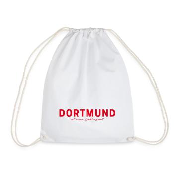 Dortmund T-Shirt – Skyline & Lover - Drawstring Bag - white - Front