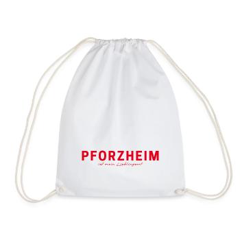 T-Shirt Pforzheim – Parfait pour les fans - Sac de sport léger - blanc - Devant
