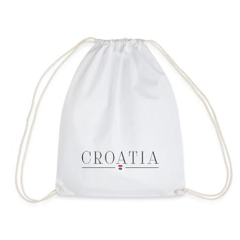 I love Croatia - Drawstring Bag - white - Front