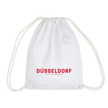 T-shirt Düsseldorf – Style Skyline & Rhin - Sac de sport léger - blanc - Devant