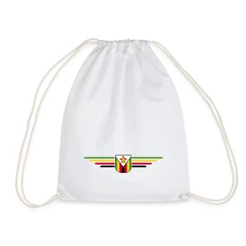 Simbabwe T-Shirt für Afrika-Fans - Turnbeutel - Weiß - Vorne