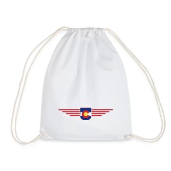 Colorado Fan T-Shirt – Mountains & Adventure - Drawstring Bag - white - Front