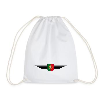 I Love Portugal, conception de tenue de t-shirt - Sac de sport léger - blanc - Devant