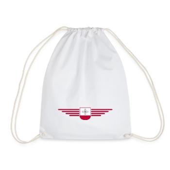 T-shirt Malte – Pour les fans de l’île - Sac de sport léger - blanc - Devant