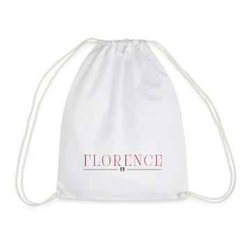 Florenz, Italien Stil Design T-Shirt - Turnbeutel - Weiß - Vorne