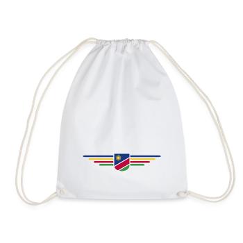 Namibia T-Shirt for Fans and Travelers - Drawstring Bag - white - Front