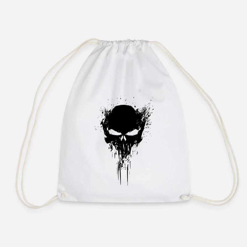 SKULL Skull - Drawstring Bag - white