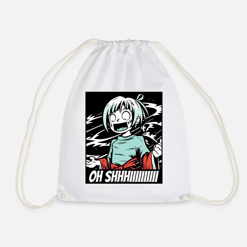 Oh Scheiße, Mädchen, Anime - Turnbeutel - Weiß