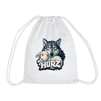 Hurz, der Wolf das Lamm - Turnbeutel - Weiß - Vorne