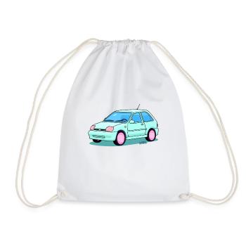 Cute and ascetic car fashion - Drawstring Bag - white - Front