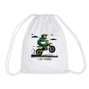 J’adore le motocross - Sac de sport léger - blanc - Devant