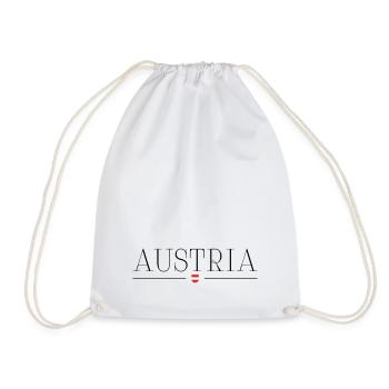 Austria - Drawstring Bag - white - Front