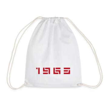 Année de naissance Anniversaire de naissance Né(e) - Fabriqué en 1963 - Sac de sport léger - blanc - Devant