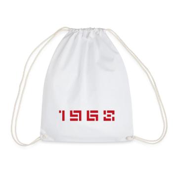 Année de naissance : Né en - Fabriqué en 1968 - Sac de sport léger - blanc - Devant