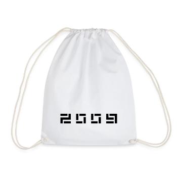 Birth Year Birthday Born In - Made in 2009 - Drawstring Bag - white - Front