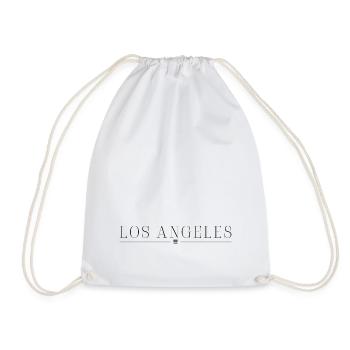 Los Angeles, USA. Outfit T Shirt Design - Drawstring Bag - white - Front